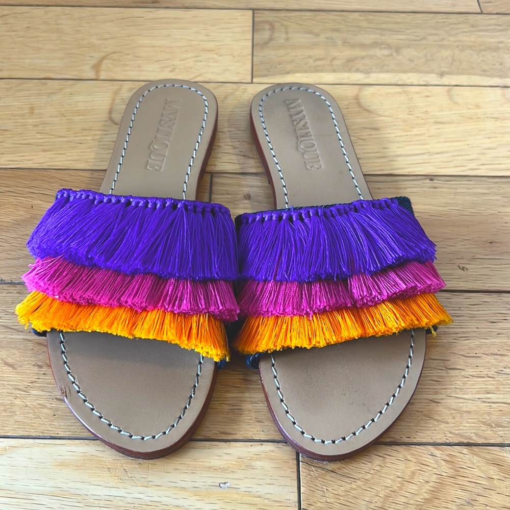 Mystique Multicolor Fringe Sandals